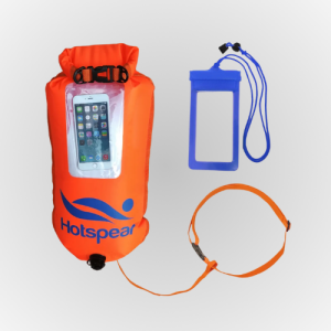 Open Water Swim Buoy Dry Compartment with Selfie Window